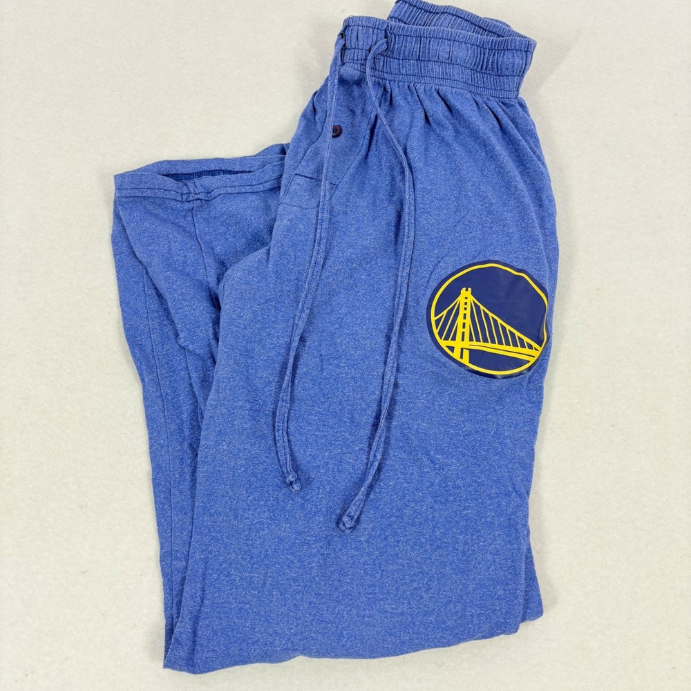 NBA Golden State Warriors Pajama Pants Mens Small Blue Excellent Lounge Bottoms